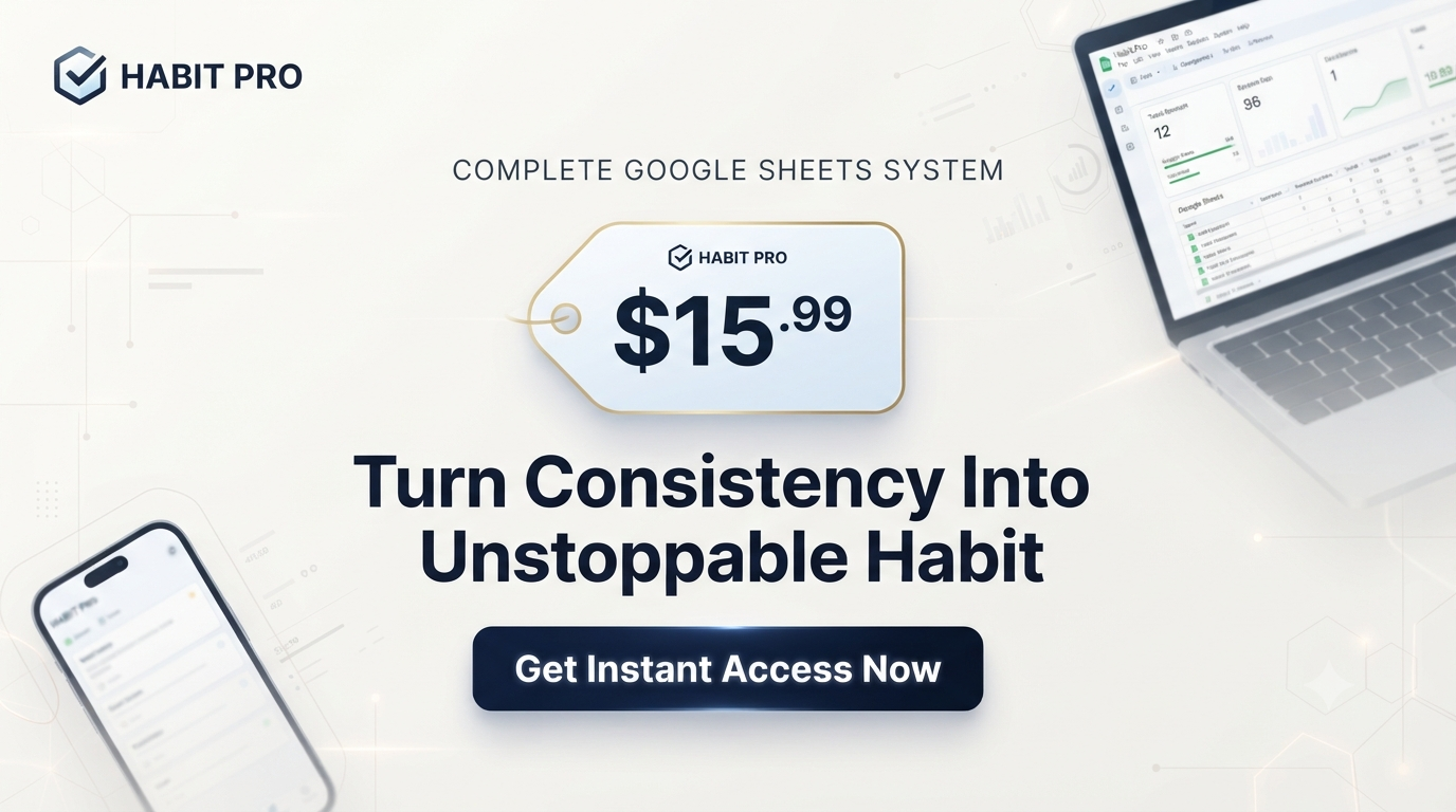 Habit Pro dashboard tracking system